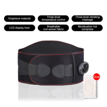 Load image into Gallery viewer, Portable Electric Heat Massage Waist Brace Support Belt Waist Massager Electric Back Support Lumbar Physiotherapy Heating Belt
