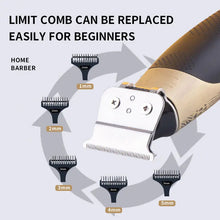 Load image into Gallery viewer, Metal zero blade Barber Shop Hair Trimmer Professional Beard Hair Clipper For Men Electric Haircut Machine Rechargeable
