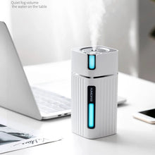 Load image into Gallery viewer, 300Ml Air Humidifier Cool Mist Aroma Diffuser with Color LED Light for Office Car Umidificador Mist Maker Fogger-White
