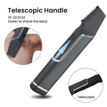 Load image into Gallery viewer, Multi-function Electric Hair Remover 3-12mm Limit Combs LED Light Telescopic Handle Whole Body Hair Clipper Electric Epilator
