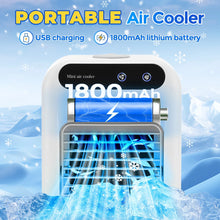 Load image into Gallery viewer, 3 In 1 Fan AIr Conditioner Household Small Air Cooler LED Night Light Portable Humidifier Air Adjustment Fan Office Home Fan New
