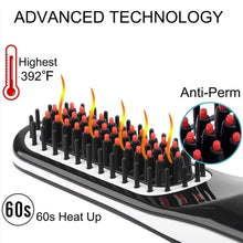 Load image into Gallery viewer, Multifunctional Mini Hair Comb Wireless  for Men &amp; Women Fast Heated Brush Hot Electric Comb Beard Straightener Hair Curler
