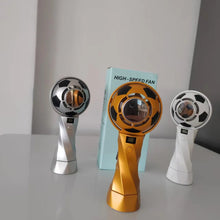 Load image into Gallery viewer, Portable Football Design Fan USB Powered Mini Cooling Fan Summer Handheld Fan for Outdoor Camping Sport and Football Cup Matches
