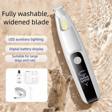 Load image into Gallery viewer, Convenient LED Dog Paw Trimmer LCD Display Fully Waterproof Cats Foot Shaver Widen Low Noise Electric Dog Hair Remover Pet Care
