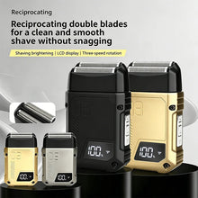 Load image into Gallery viewer, Reciprocating double leaf net shaver electric shaver  full body waterproof  household whitening device  beard knife
