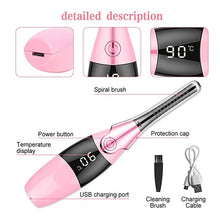 Load image into Gallery viewer, Heated Eyelash Curler Portable USB Rechargeable 4 Temperature Adjustable With LED Digital Display Styling Tool
