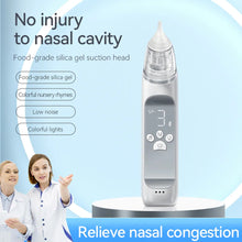 Load image into Gallery viewer, Baby Nasal Aspirator Electric Nose Sucker Nose Cleaner for Infants 3 Suction Levels Low Noise Anti-backflow 10 Soothing Music
