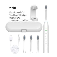 Load image into Gallery viewer, Smart Electric Sonic Toothbrush Rechargeable USB Electronic Teeth Brush IPX7 Waterproof Tooth Whitening Clean 8 Replacement Head

