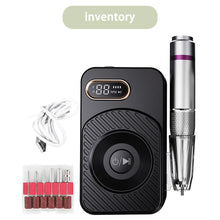 Load image into Gallery viewer, Portable Rechargeable 45000RPM Electric Nail File Machine for Acrylic Gel Nail Polishing Removal for Nail Salon Home
