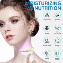 Load image into Gallery viewer, 7 Colours Neck Beauty Instrument, Face Neck Body High-frequency Beauty Massage Constant Temperature Hot Compress
