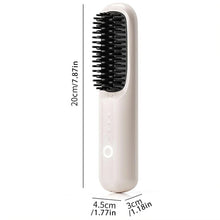 Load image into Gallery viewer, Cordless Straightener Straight Hair Brush Women's Thermal Ion Straightener Travel Adjustable Temperature Ceramic Straightener
