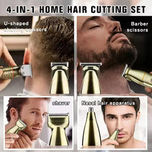 Load image into Gallery viewer, Rechargeable 5 in 1 Grooming Kit LED Display Hair Trimmer Cordless Powerful Hair Cutting Kit With Travel Bag
