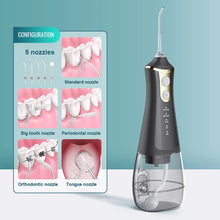 Load image into Gallery viewer, Portable Irrigator Dental Floss DIY Mode 5 Jets Water Flosser Pick Mouth Washing Machine Cleaning Teeth Toothpicks with Thread
