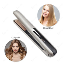 Load image into Gallery viewer, Cordless Hair Straightener Mini Portable Wireless Curler USB Rechargeable for Travel Ceramic Fast Heating Plate Flat Iron Stylin
