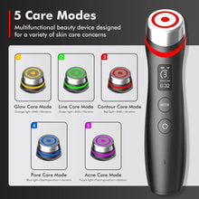 Load image into Gallery viewer, Booster Pro Led Facial Light 5 Colors Eye Beauty Wand Red Light Eye Massager for Skincare &amp; Blue Rejuvenation Tool
