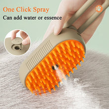 Load image into Gallery viewer, Steamy Cat Brush 3 in 1 Electric Anti-splashing Cat Brush with Steam Spray for Massage Pet Grooming Comb Hair Removal Combs

