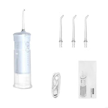 Load image into Gallery viewer, USB Rechargeable Water Flosser Portable Dental Water Jet 200ML IPX7 Waterproof Teeth Cleaner with 3 Jet Tip DIY Modes
