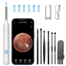 Load image into Gallery viewer, WIFI Camera Earwax Remover N30 Pro with 6 LEDs 1080P High-definition Headphones IP67 Waterproof Headphones for IOS and Android

