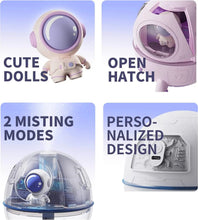 Load image into Gallery viewer, Portable Mini Humidifier Astronaut Space Small Cool Mist Humidifiers 220ML USB Desktop Humidifier with Auto Shut Off Night Light
