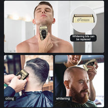 Load image into Gallery viewer, Men Razor Bald Head Hairdresser Digital Display Electric Reciprocating Razor Three speeds Metal LCD Power Display Shaving Device
