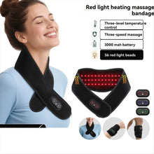 Load image into Gallery viewer, Red Light Heating Neck Guard Heated Neck Wrap Cordless Electric Heating Pad for Neck for Relief of Sore Muscles
