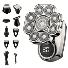 Load image into Gallery viewer, 9 Blades Multi Grooming Kit Digital Display Electric Shaver Hair Trimmer Beard Rlectric Razor Wet Dry Men Facial Shaving Machine
