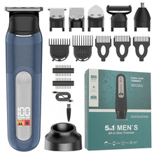 Load image into Gallery viewer, Men's 5-in-1 Home Hairdressing Set Professional Hair Clipper Hair Cutting Machine
