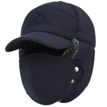 Load image into Gallery viewer, Winter Warm Bomber Hats Men Women Fashion Ear Protection Face Windproof Ski Caps Velvet Thicken Couple Hat
