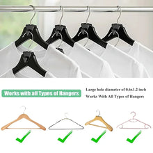 Load image into Gallery viewer, Clothes Hanger Connector Hooks Triangles Closet Extender Hangers Heavy Duty Space Saving Cascading Clothes Organizer
