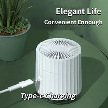 Load image into Gallery viewer, Portable Desktop Water-cooled Fan USB Rechargeable 1200mAh Mute Cooler Fans Office Home 3 Gear Speed Mini Electric Spray Fans

