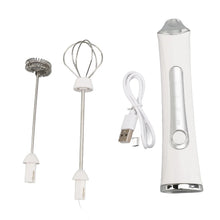 Load image into Gallery viewer, Electric Milk Frother USB Rechargeable 3 Speeds Stainless Steel Silent Portable Handheld Milk Foam Maker for Coffee Egg Beverage
