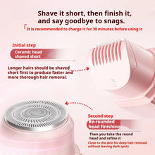 Load image into Gallery viewer, Dual Head Hair Trimmer Women Electric Razors Rechargeable Wet Dry Painless Shaver Machine Hair Remover For Body Private Areas
