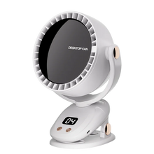 Load image into Gallery viewer, Wireless Air Conditioner Fan 3600mAh Camping Desktop Fan 6 Modes Shaking Ventilator Wall Ceiling Fan Portable Quiet Air Cooling
