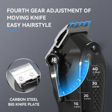 Load image into Gallery viewer, Hair Clipper Men Professional Cordless Corded Barber Trimmer Hair Cutting Grooming Rechargeable Electric Quiet Hair Cutter
