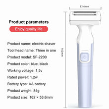 Load image into Gallery viewer, Electric Depilator Safety Epilator Hair Remover Shaver Machine Bikini Body Facial Hair Removal Beard Razor Trimmer for Women Men
