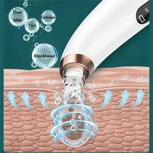 Load image into Gallery viewer, Electric Small Bubble Blackhead Remover USB Water Cycle Pore Acne Pimple Removal Vacuum Suction Facial Nose Cleaner Tool
