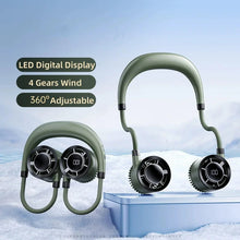 Load image into Gallery viewer, Bladeless Neck Fan USB Charging Portable Hands-Free Hanging Fan,Foldable Quiet Personal Cooling Fan for Outdoor Sports Travel
