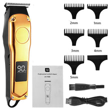 Load image into Gallery viewer, Professional Barber Hair Clipper Rechargeable Electric Cutting Machine Beard Trimmer Shaver Razor for Men Cutter
