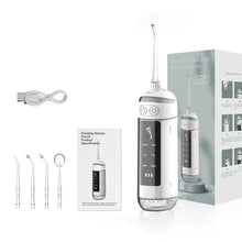 Load image into Gallery viewer, Portable Pull-out Oral Irrigator Dental Water Jet 6 Mode Water Flosser for Teeth Rechargeable 180ML Water Tank Waterproof 4 Tips
