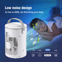 Load image into Gallery viewer, Spray Cooling Fan Household Desktop Small Water Cooling Massager Portable Air Outdoor Office With Ambient Light for Summer
