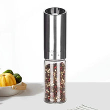Load image into Gallery viewer, Electric Salt Pepper Grinder Refillable Adjustable Coarseness Pepper Mill Automatic LED Light Easy Working kitchen Accessories

