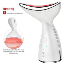 Load image into Gallery viewer, EMS Electric Neck Massager Microcurrent LED Photon Face Firming Rejuvenation Anti Wrinkle Thinng Double Chin Skin Care Device
