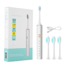 Load image into Gallery viewer, Sonic Electric Toothbrush Travel for Adults Children Dental Whitening Teeth Kit 6 Cleaning Modes 4pcs Tooth Brush Heads Kids
