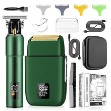 Load image into Gallery viewer, Men's Electric Shaver Multifunctional Whole Body Washing Hair Clipper Sets Digital Display Hairdresser Trimmer
