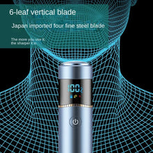 Load image into Gallery viewer, Mini Men's Electric Shaver Fully Washable Portable Car Rechargeable Shaver Wet and Dry Double Shaving Household Led Shaver
