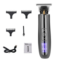 Load image into Gallery viewer, Portable Electric Hair Clipper For Men USB Rechargeable Trimmer LCD Display Barber Ceramic Blade Cutter Razor Shaver Machine
