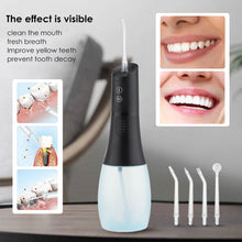 Load image into Gallery viewer, 5 Mode Oral Irrigator USB Rechargeable Portable Dental Water Flosser Jet 400ml Water Tank Waterproof Teeth Whitening 6 Jet
