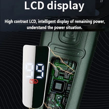 Load image into Gallery viewer, LCD Display IPX7 Waterproof Electric Shaver for Men Wet Dry Beard Electric Razor Facial Shaving Machine Rechargeable
