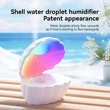 Load image into Gallery viewer, Portable Bluetooth Speaker Shell Design with Colorful Atmosphere Light Heavy Bass Bedroom Music Player Auto Power Off Humidifier
