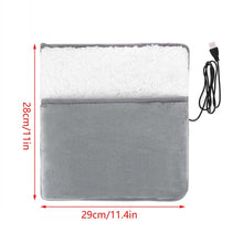 Load image into Gallery viewer, Warm Slippers Feet Warm Slippers Heating Glove USB Electric Heating Pad Winter Hand Foot Warmer Washable Household Foot Warmer

